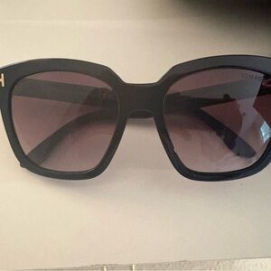 Tom Ford Amarra Black Sunglasses with Gradient Tint